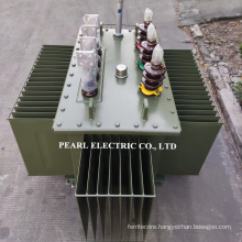 500kVA Oil-Immersed Distribution Transformer with Green Color Painting